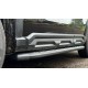Пороги алюминиевые с пластиковой накладкой (карбон черные) 1720 мм для Haval H3 1.5 2WD 2024-н.в.