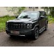 Пороги алюминиевые с пластиковой накладкой (карбон черные) 1720 мм для Haval H3 1.5 2WD 2024-н.в.