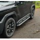 Пороги алюминиевые с пластиковой накладкой (карбон серые) 1720 мм для Haval H3 1.5 2WD 2024-н.в.