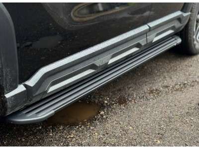 Пороги алюминиевые "Slim Line Black" 1720 мм для Haval H3 1.5 2WD 2024-н.в. №HAVH324-05B
