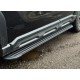 Пороги алюминиевые "Slim Line Black" 1720 мм для Haval H3 1.5 2WD 2024-н.в.
