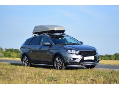 Защита порогов прямая d=51 мм (НПС) для Lada Vesta SW Cross 2017-2022