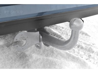 Фаркоп оцинкованный для Volkswagen Polo седан 2010-2020, Polo лифтбек 2020-2022, Skoda Rapid лифтбек 2012-2020, 2020-2022 крюк на двух болтах