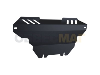 Защита радиатора Автоброня для 2,0D и 2,3 сталь 2 мм на SsangYong Actyon/Actyon Sports № 1.05306.1