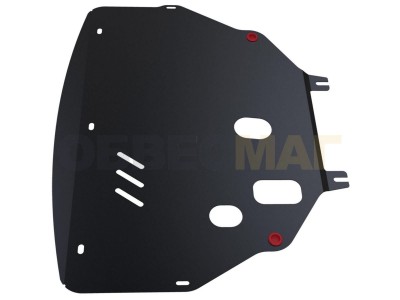 Защита картера и КПП Автоброня сталь 2 мм на Citroen Berlingo/Renault Kangoo/Peugeot Partner № 111.01206.1