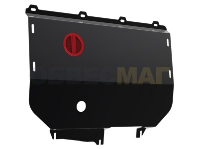 Защита картера и КПП Автоброня для 2,3 сталь 2 мм на Fiat Ducato № 111.01708.1
