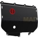 Защита картера и КПП Автоброня для 2,3 сталь 2 мм для Fiat Ducato 2002-2011