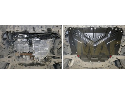 Защита картера и КПП Автоброня для всех и 2,0 для Kuga сталь 2 мм для Ford Focus 2/3/C-Max/Grand C-Max/Ford Kuga 2004-2021