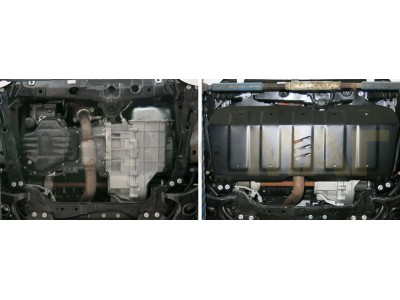 Защита картера и КПП Автоброня для 1,8/2,0/2,4 сталь 2 мм для Geely Emgrand X7 2013-2018