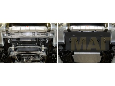 Защита радиатора Автоброня для 3,0/3,2/3,8 сталь 2 мм для Mitsubishi Pajero 3/4 2000-2021