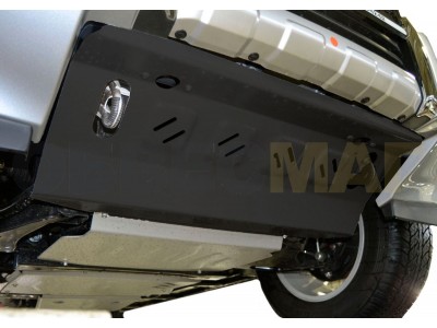 Защита радиатора Автоброня для 3,0/3,2/3,8 сталь 2 мм для Mitsubishi Pajero 3/4 2000-2021