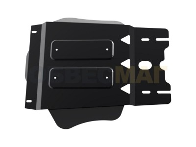Защита КПП Автоброня сталь 2 мм на Mitsubishi Pajero Sport/L200 № 111.04024.1