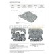 Защита картера и КПП Автоброня для 2,0/2,4/3,0 сталь 2 мм для Mitsubishi Outlander 2012-2021