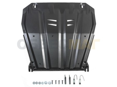Защита картера и КПП Автоброня для 1,2/2,0/2,5 сталь 2 мм на Nissan Qashqai (СПБ)/X-Trail T31/T32 № 111.04158.1