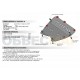 Защита картера и КПП Автоброня сталь 2 мм для Opel Astra G/Zafira A 1998-2005
