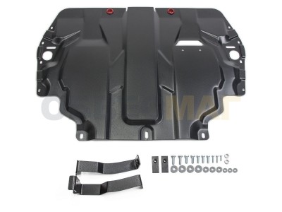 Защита картера и КПП Автоброня для 1,4/1,6/1,9/2,0/3,6 сталь 2 мм на Volkswagen/Skoda/Seat № 111.05107.1