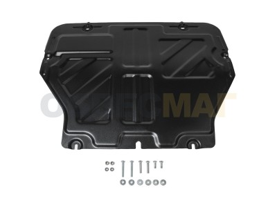 Защита картера АвтоБроня сталь 2 мм Volkswagen Multivan/Caravelle/Transporter 2003-2021 111.05806.2