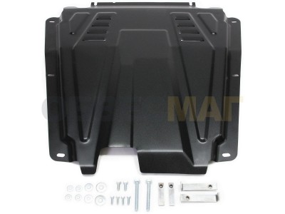 Защита картера и КПП Автоброня для 1,4 и 1,6 сталь 2 мм на Renault Logan/Almera/Lada Largus/XRay № 111.06027.1