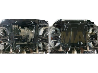 Защита картера и КПП Автоброня для 1,4 и 1,6 сталь 2 мм для Renault Logan/Almera/Lada Largus/XRay 2004-2021