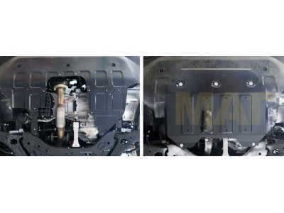 Защита картера и КПП Автоброня для 2,0 и 2,0T сталь 2 мм для JAC S5 Eagle 2013-2021