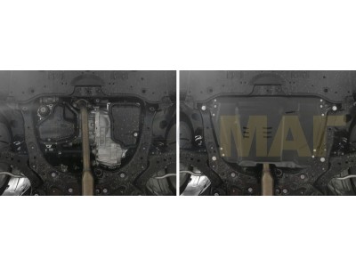 Защиты картера АвтоБроня для 2.5; 3.5 сталь 2 мм для Toyota/Lexus/Lifan 2006-2020