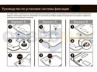 Коврики салона Rival полиуретан 5 штук на седан для Hyundai Solaris/Kia Rio 2017-2021