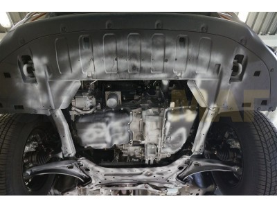 Защита картера и КПП АБС-Дизайн композит 6 мм для Mitsubishi Outlander 2012-2021