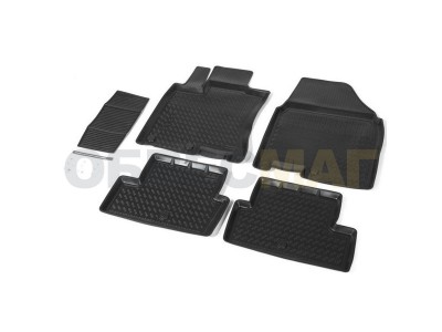 Коврики салона Rival полиуретан 5 штук для Nissan Qashqai № 14105003