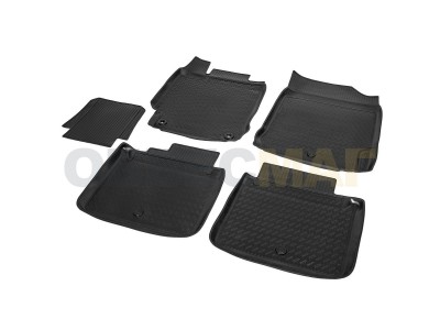 Коврики салона Rival полиуретан 5 штук для Toyota Camry № 15701002