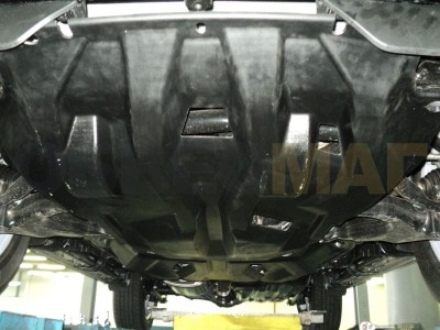 Защита картера, КПП и РК АБС-Дизайн 2 части композит 10 мм для Toyota Land Cruiser Prado 150/Lexus GX460 № 24.03k