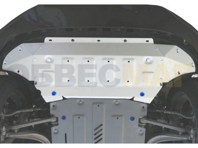 Защита картера и радиатора Rival для 3,0 и 3,0D алюминий 4 мм для Audi Q7 2015-2021