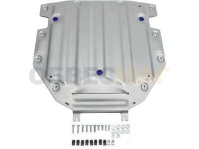 Защита КПП Rival для 3,0 и 3,0D алюминий 4 мм для Audi Q7 № 333.0330.1