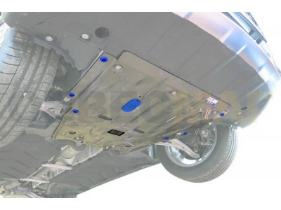 Защита картера и КПП Rival для 1,6/1,6T/2,0/2,0T алюминий 4 мм для Infiniti Q30/QX30/Mercedes-Benz A-class/B-class/CLA- 2012-2021