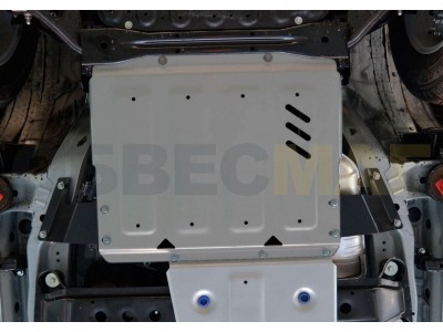 Защита РК Rival для 3,0/3,2D/3,8 алюминий 4 мм для Mitsubishi Pajero 4 2006-2021