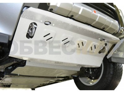 Защита радиатора Rival для 3,0/3,2D/3,8 алюминий 4 мм для Mitsubishi Pajero 4 2006-2021