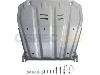 Защита картера и КПП Rival для 1,2T/2,0/2,0D/2,5 алюминий 4 мм для Nissan Qashqai/X-Trail T31/T32/Renault Koleos № 333.4158.1