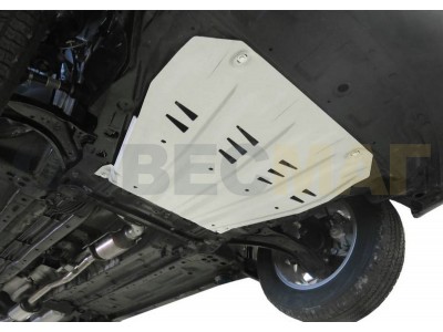 Защита картера и КПП Rival для 1,2T/2,0/2,0D/2,5 алюминий 4 мм для Nissan Qashqai/X-Trail T31/T32/Renault Koleos 2007-2021