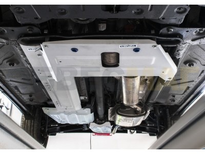 Защита топливных трубок Rival для 1,6/2,0 алюминий 4 мм для Nissan Terrano/Renault Duster/Kaptur 2011-2021