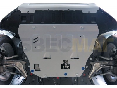 Защита картера и КПП Rival для D5 и T6 алюминий 4 мм для Volvo XC90 2015-2021