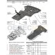 Защита картера и КПП АБС-Дизайн 2 части композит 8 мм для BMW X3/X4 2010-2018