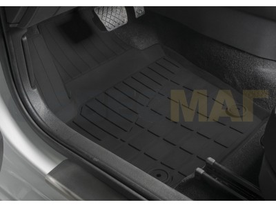 Коврики салона Rival литьевые резина 5 штук для Skoda Rapid 2012-2021