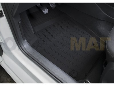 Коврики салона Rival литьевые резина 5 штук для Volkswagen Polo Sedan 2009-2020