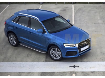 Пороги алюминиевые Rival Premium для Audi Q3 № A173ALP.0301.1