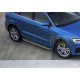 Пороги алюминиевые Rival Premium для Audi Q3 2011-2018