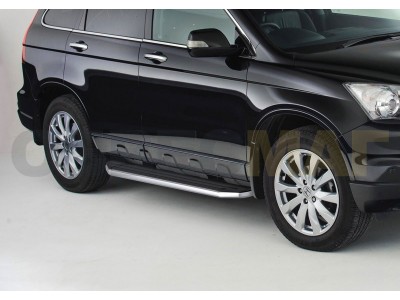 Пороги алюминиевые Rival Premium для Honda CR-V 2007-2012