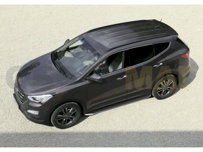 Пороги алюминиевые Rival Premium для Hyundai Santa Fe № A173ALP.2302.1