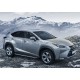 Пороги алюминиевые Rival Premium для Lexus NX-200/200t/300h 2014-2021
