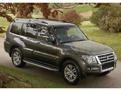 Пороги алюминиевые Rival Premium для Mitsubishi Pajero 4 № A173ALP.4002.1