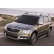Пороги алюминиевые Rival Premium для Skoda Yeti 2009-2018