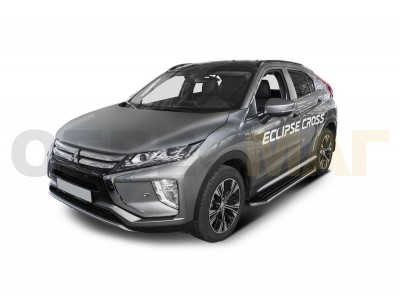 Пороги алюминиевые Rival Premium для Mitsubishi Eclipse Cross № A180ALP.4007.1